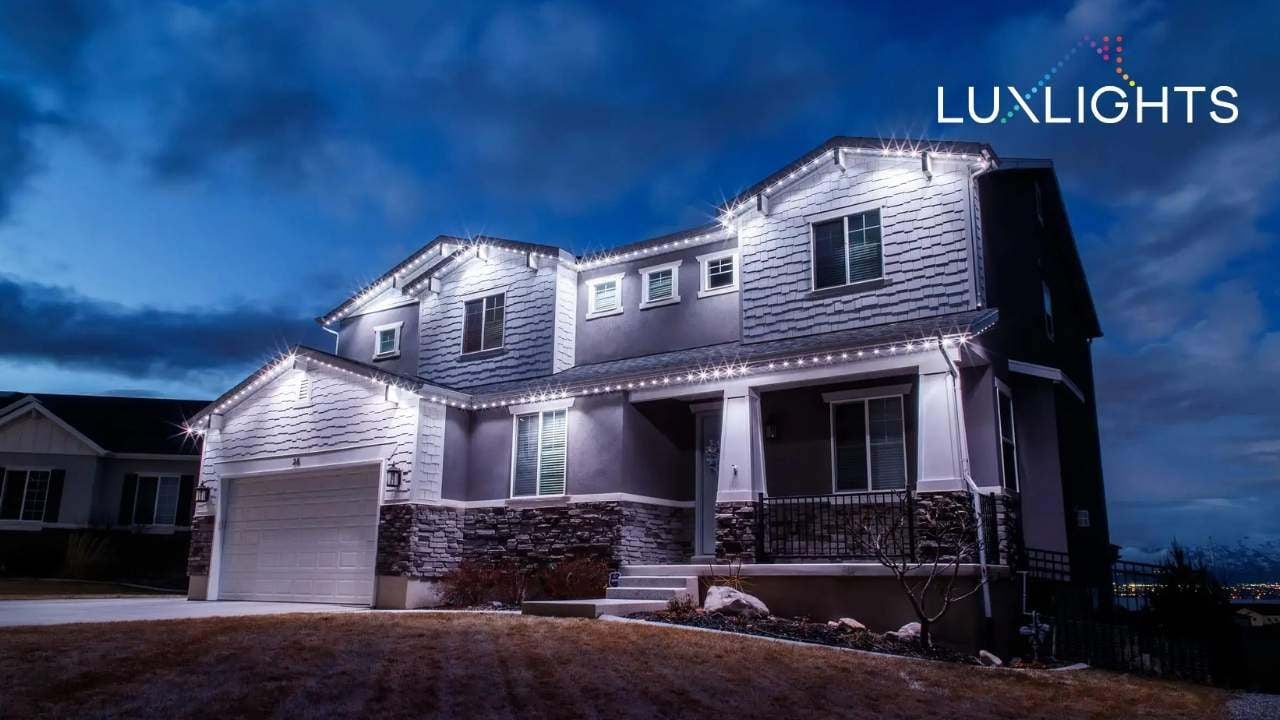 white permanent Christmas lights