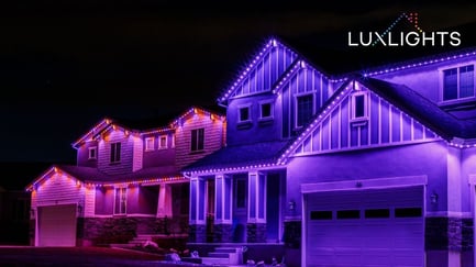 purple shades permanent christmas lights
